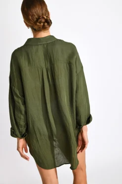 Livia CHEMISE AMANDINE ALAGOA Kaki Clearance