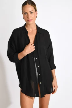 Livia CHEMISE AMANDINE ALAGOA Noir Discount