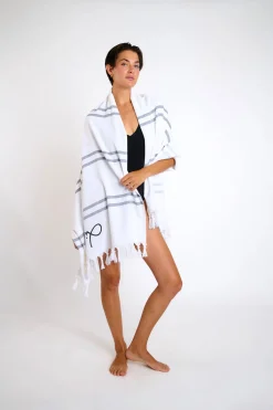 Livia FOUTA ATHOS HORTENSE Ecru Outlet