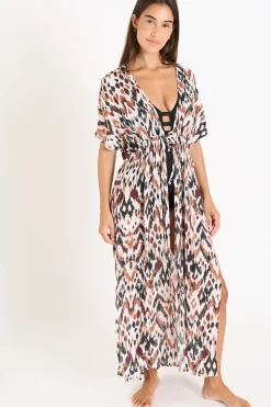 Livia Kimono LIZAE VOILBANGKA Marron