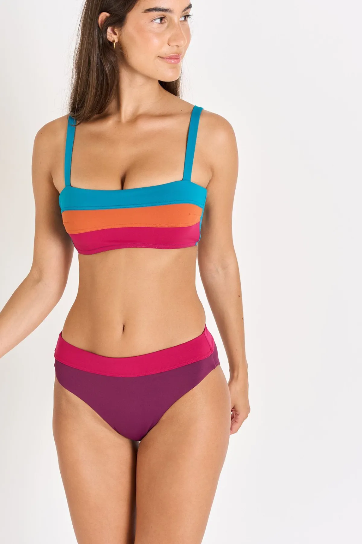 Livia Maillot 2 pièces multicolore GAMEA KARTHIE OSTEA Violet Clearance