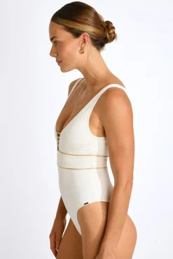 Livia MAILLOT 1 PIECE SUZELLE BELLEMARE Blanc Discount