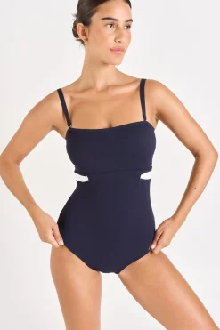 Livia MAILLOT 1 PIECE ELINE TAMARINDO Bleu Hot