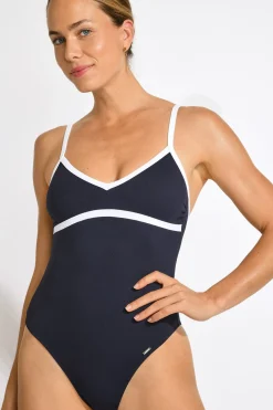 Livia MAILLOT 1 PIECE GIULIA TAMARINDO Bleu Online