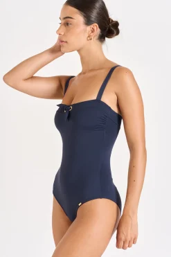 Livia MAILLOT 1 PIECE MICHELA PAVILLON Bleu