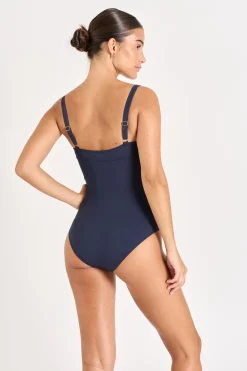 Livia MAILLOT 1 PIECE MICHELA PAVILLON Bleu