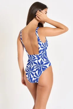 Livia MAILLOT 1 PIECE NAZARE PYLA Bleu Discount