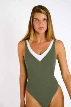 Livia MAILLOT 1 PIECE ARIANA TAMARINDO Kaki Online