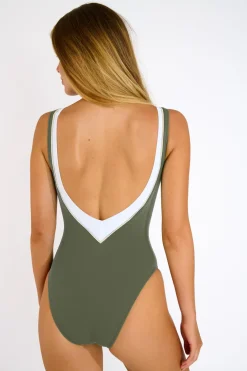 Livia MAILLOT 1 PIECE ARIANA TAMARINDO Kaki Online