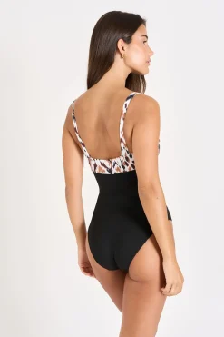 Livia MAILLOT 1 PIECE ESCONA BANGKA Marron Discount