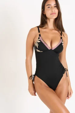 Livia MAILLOT 1 PIECE BEATRIZ AGULA Noir New