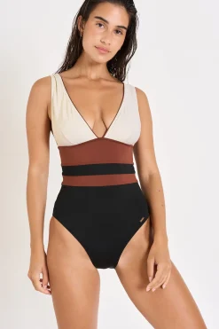 Livia MAILLOT 1 PIECE BERINE MASBATE Noir Clearance