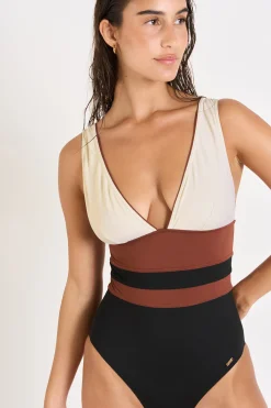 Livia MAILLOT 1 PIECE BERINE MASBATE Noir Clearance