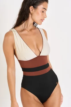 Livia MAILLOT 1 PIECE BERINE MASBATE Noir Clearance