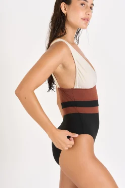 Livia MAILLOT 1 PIECE BERINE MASBATE Noir Clearance