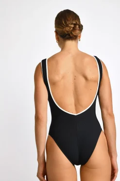 Livia MAILLOT 1 PIECE CAMELIA MADRYN Noir New