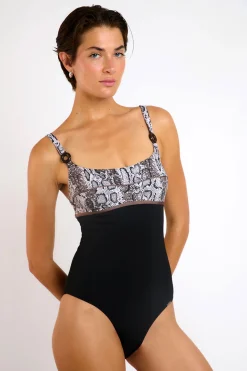 Livia MAILLOT 1 PIECE ESCONA SKINARIA Noir Discount