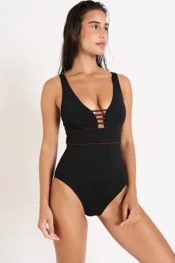 Livia MAILLOT 1 PIECE SUZELLE ESTANY Noir