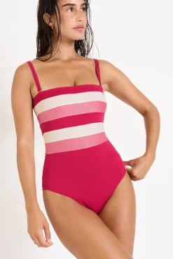 Livia MAILLOT 1 PIECE LEONIE NAXOS Rose New