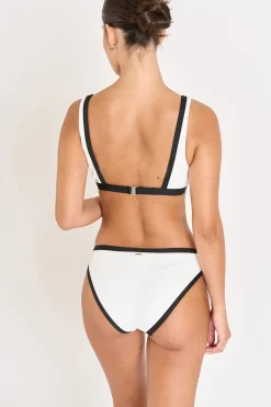Livia maillot de bain 2 pièces ecru LOCANA & REINE PAIMPOL Blanc Clearance