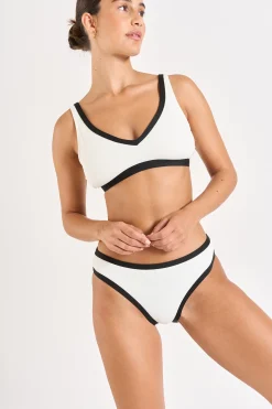 Livia maillot de bain 2 pièces ecru LOCANA & REINE PAIMPOL Blanc Clearance