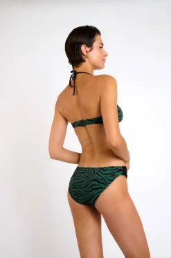 Livia Maillot de bain 2 pièces imprimé animal FEDYA & MAUVE TIGAKI Vert Discount