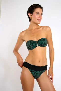 Livia Maillot de bain 2 pièces imprimé animal FEDYA & MAUVE TIGAKI Vert Discount