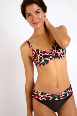 Livia Maillot de bain 2 pièces imprimé animal SASKIA & ADELES BARBATI Beige Sale