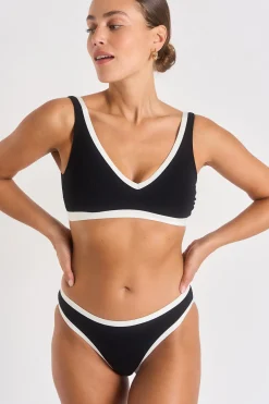 Livia maillot de bain 2 pièces LOCANA & REINE PAIMPOL Noir Hot