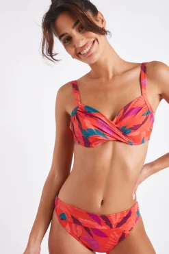 Livia Maillot de bain 2 pièces papaye Saskia & Mauve Colorea Rose, Orange Sale