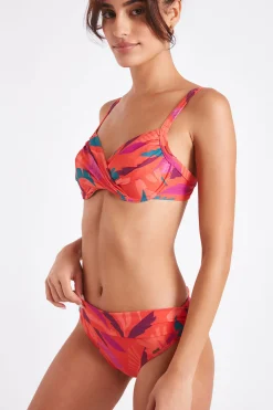 Livia Maillot de bain 2 pièces papaye Saskia & Mauve Colorea Rose, Orange Sale