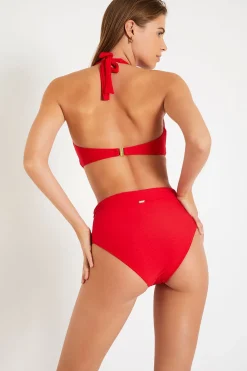 Livia Maillot de bain texturé SIYAM & ISHIA MERENGUE Rouge