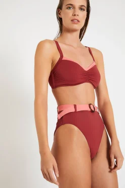 Livia Maillot de bain rétro TRISTAN & GABY CORALES Rose Hot