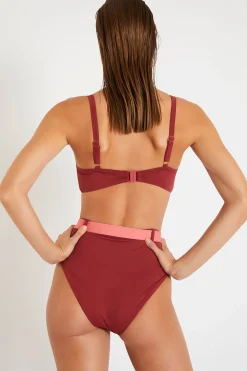 Livia Maillot de bain rétro TRISTAN & GABY CORALES Rose Hot