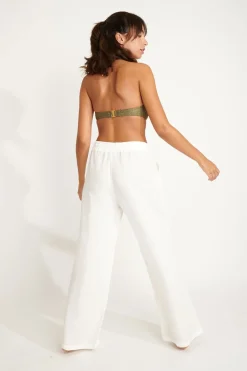 Livia PANTALON BEACHWEAR ALYA ALAGOA Ecru Sale