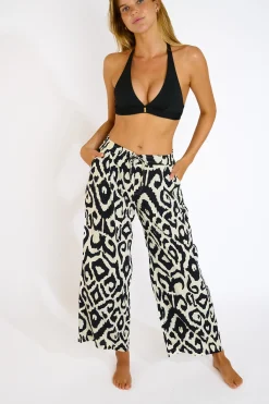 Livia PANTALON BEACHWEAR ALYA LIMANIA Noir New