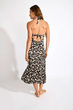 Livia ROBE BEACHWEAR DIANELLA BAVAROSAT Noir Discount