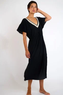 Livia ROBE BEACHWEAR SARANDA SAMOS Noir Best