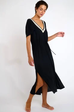 Livia ROBE BEACHWEAR SARANDA SAMOS Noir Best