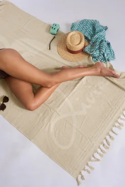 Livia Serviette de plage ILANG BAHEA Beige Sale