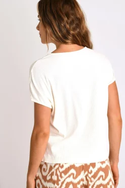 Livia TSHIRT YALDA VARGAS Blanc Online