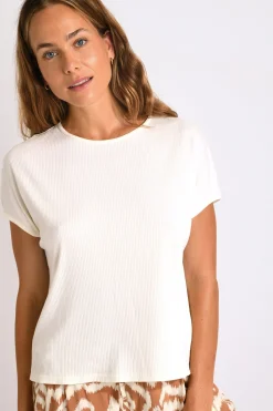 Livia TSHIRT YALDA VARGAS Blanc Online