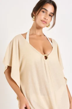 Livia TUNIQUE BEACHWEAR YASMINE HAMAMET Mordoré Outlet