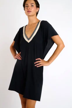 Livia TUNIQUE BEACHWEAR ANANKE SAMOS Noir Online